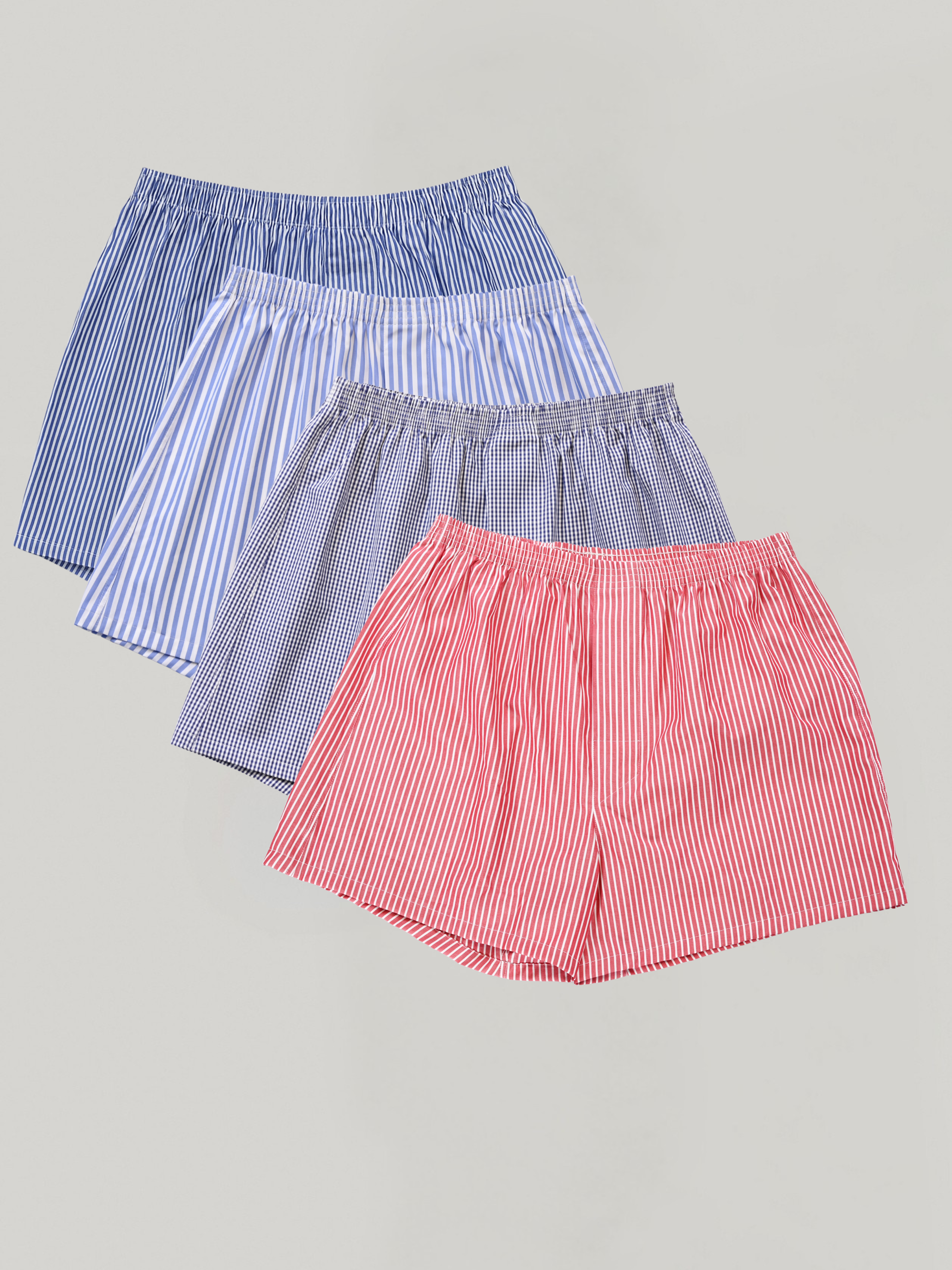 4-pack | Royal Bengal, Oxford Stripe, Navy Gingham & Red Bengal