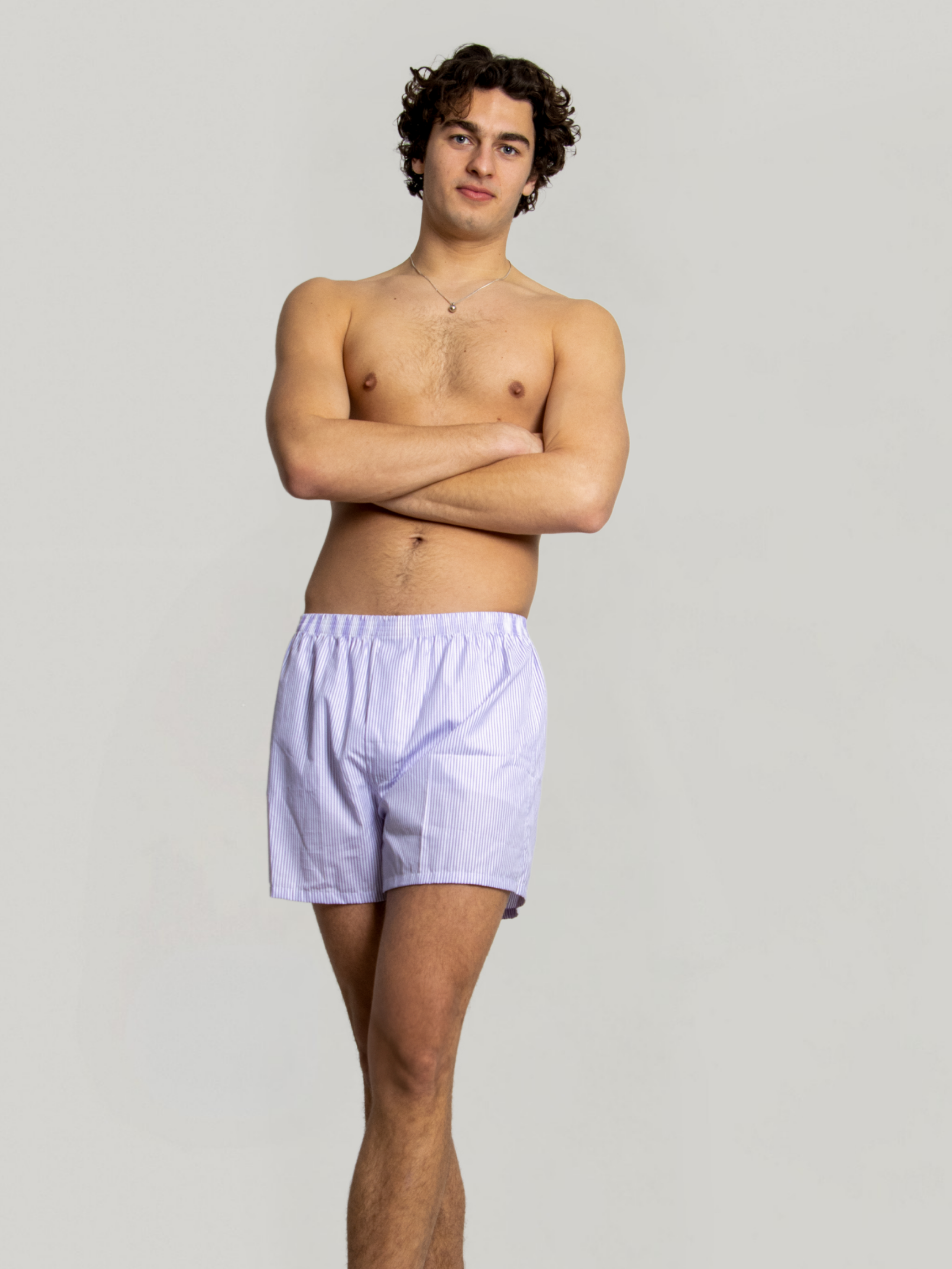 Lilac Pinstripe