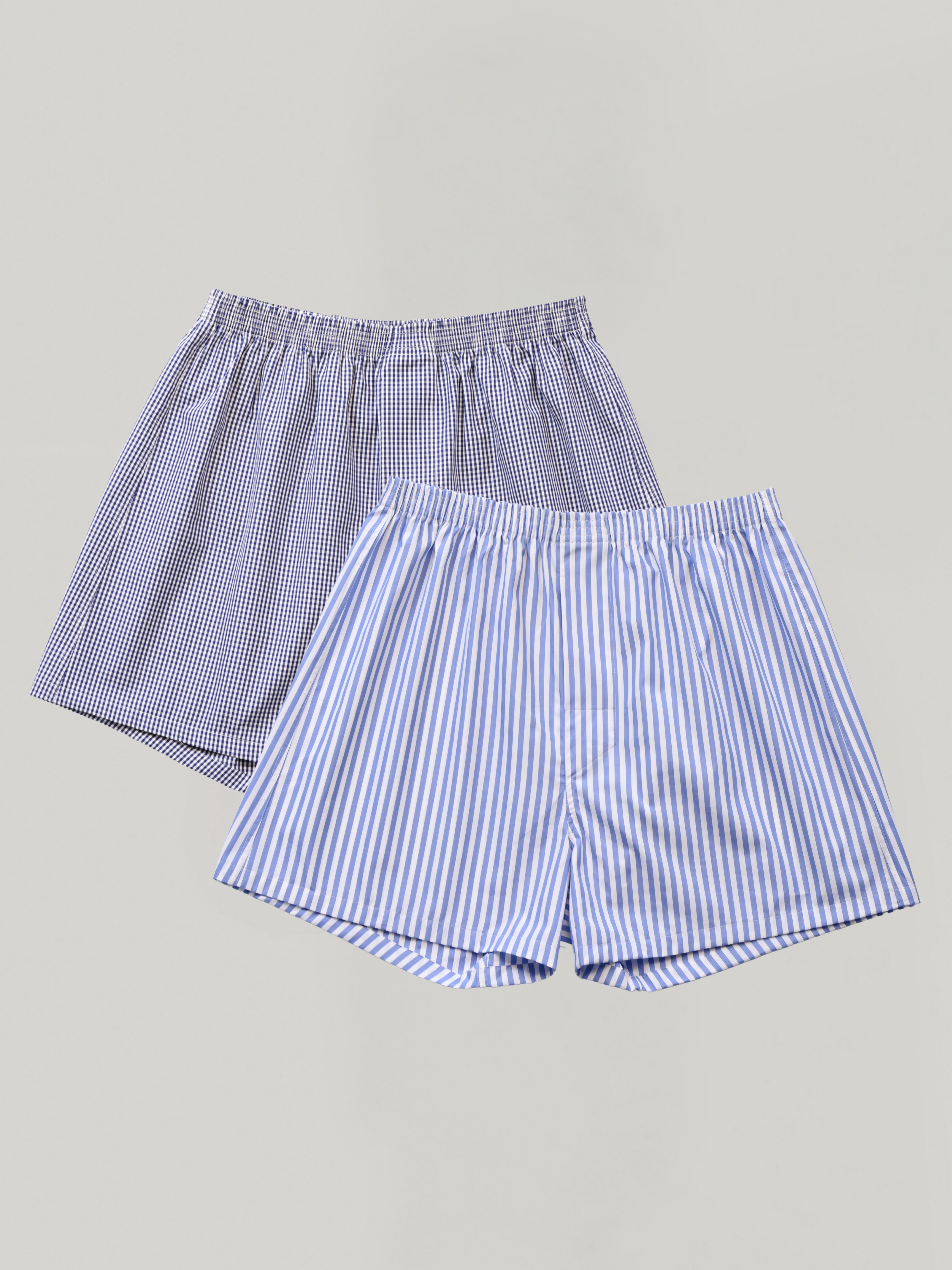 2-pack | Navy Gingham & Oxford Stripe