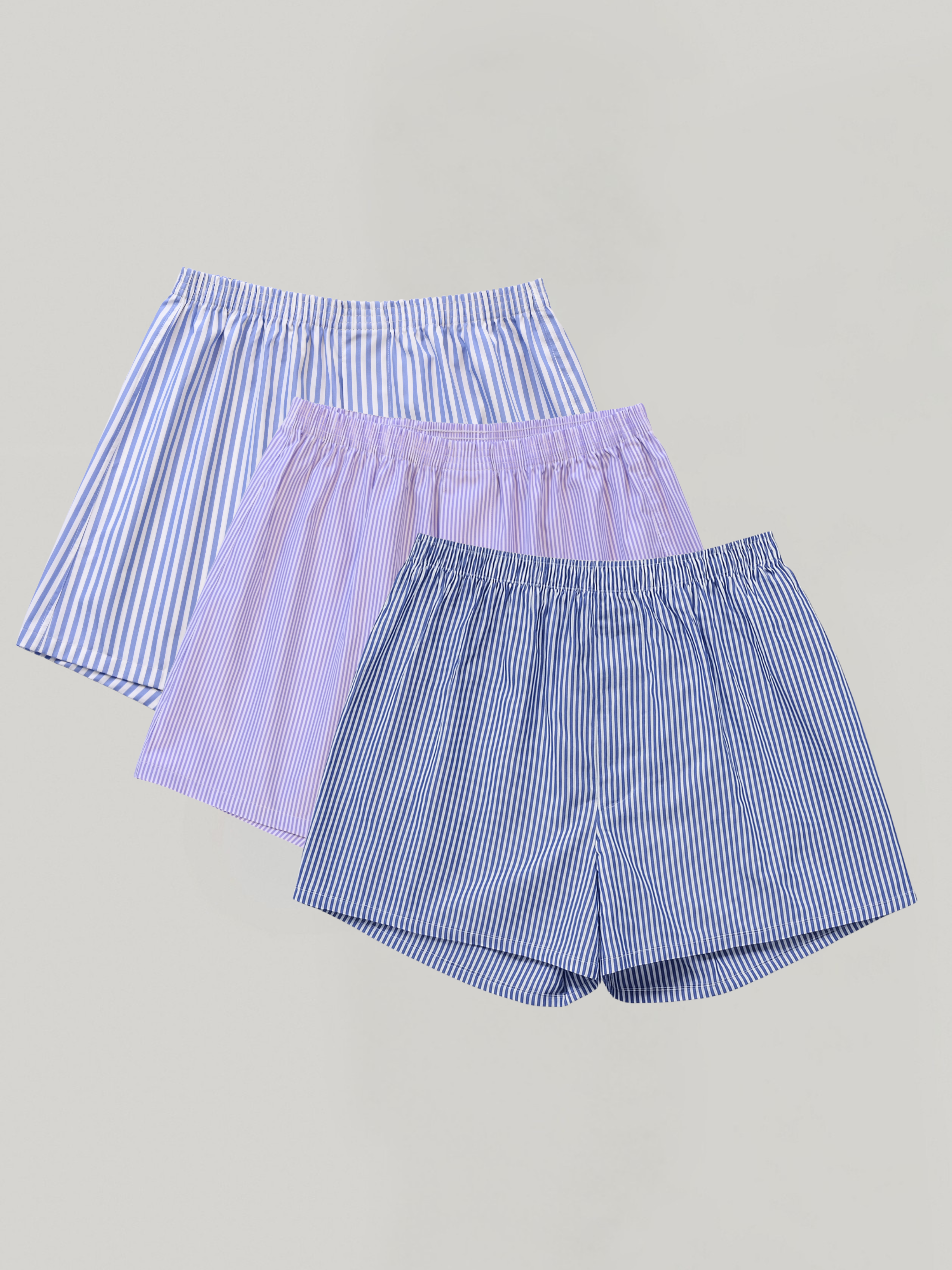 3-pack | Oxford Stripe, Lilac Pinstripe & Royal Bengal
