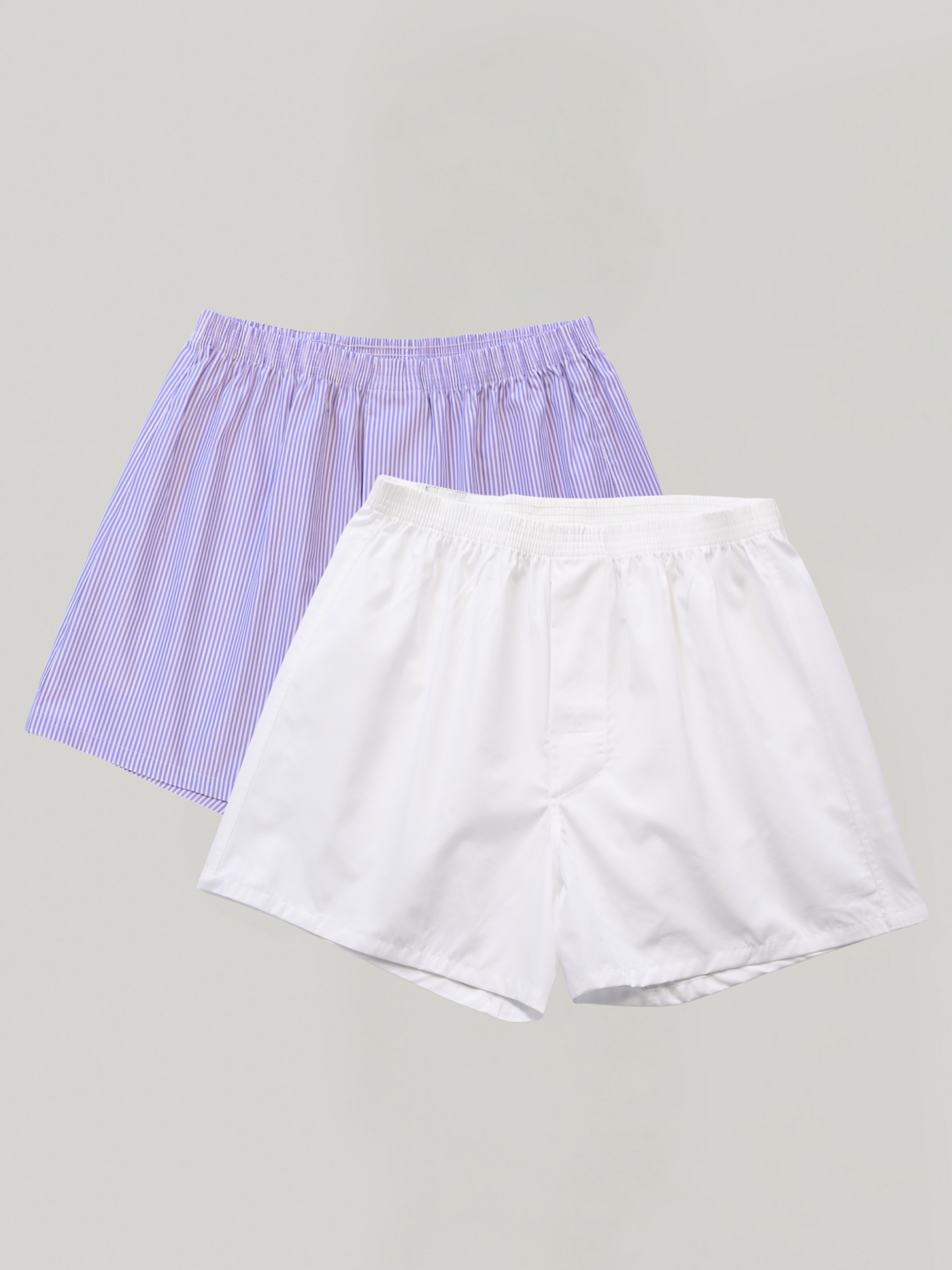 2-pack | Lilac Pinstripe & Alpine White